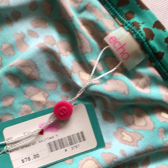 Echo Cheetah skirted bathing bottom / Medium NWT - Picture 6 of 9